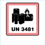 Un3481 Label 100 Un3481 Lithium Battery Warning Labels   4.7" X In Un3481 Label Printable Usps