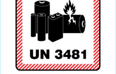 Un3481 Label 100 Un3481 Lithium Battery Warning Labels - 4.7" X in Un3481 Label Printable Usps