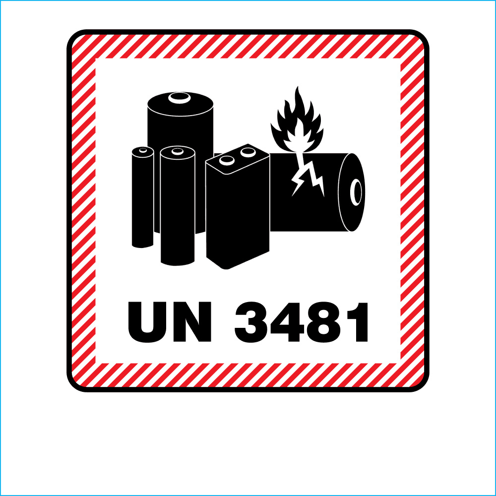 Un3481 Label 100 Un3481 Lithium Battery Warning Labels - 4.7&amp;quot; X in Un3481 Label Printable Usps