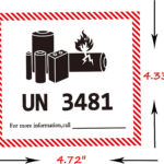 Un3481 Label 100 Un3481 Lithium Battery Warning Labels   4.7" X With Regard To Un3481 Label Free Printable