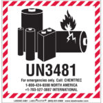 Un3481 Lithium Batteries Labels Pertaining To Lithium Shipping Label Printable