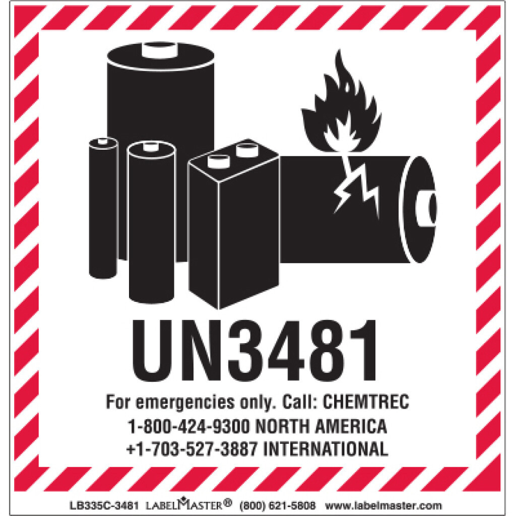 Un3481 Lithium Batteries Labels pertaining to Lithium Shipping Label Printable