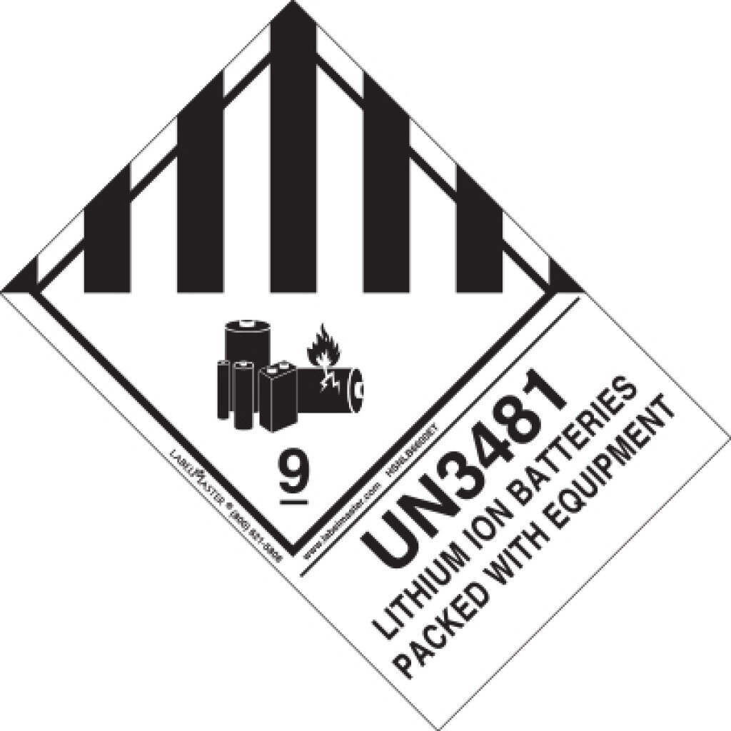 Un3481 Lithium Batteries Labels throughout Fedex Free Printable Un3481 Label