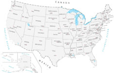 United States Map With Capitals - Gis Geography with Printable Map of The Us States Labeled