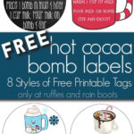 Use These [Free Printable] Hot Cocoa Bomb Labels For Gift Giving! With Hot Cocoa Printable Label
