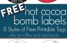 Use These [Free Printable] Hot Cocoa Bomb Labels For Gift Giving! with Hot Cocoa Printable Label