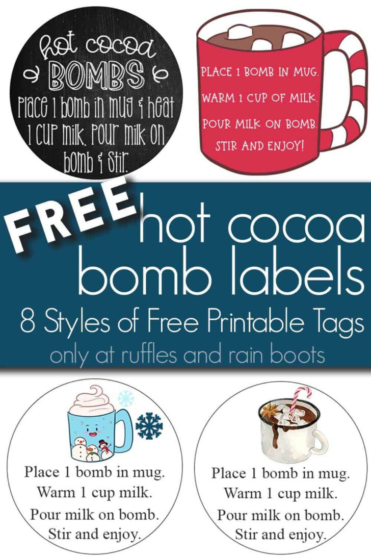 Hot Cocoa Printable Label