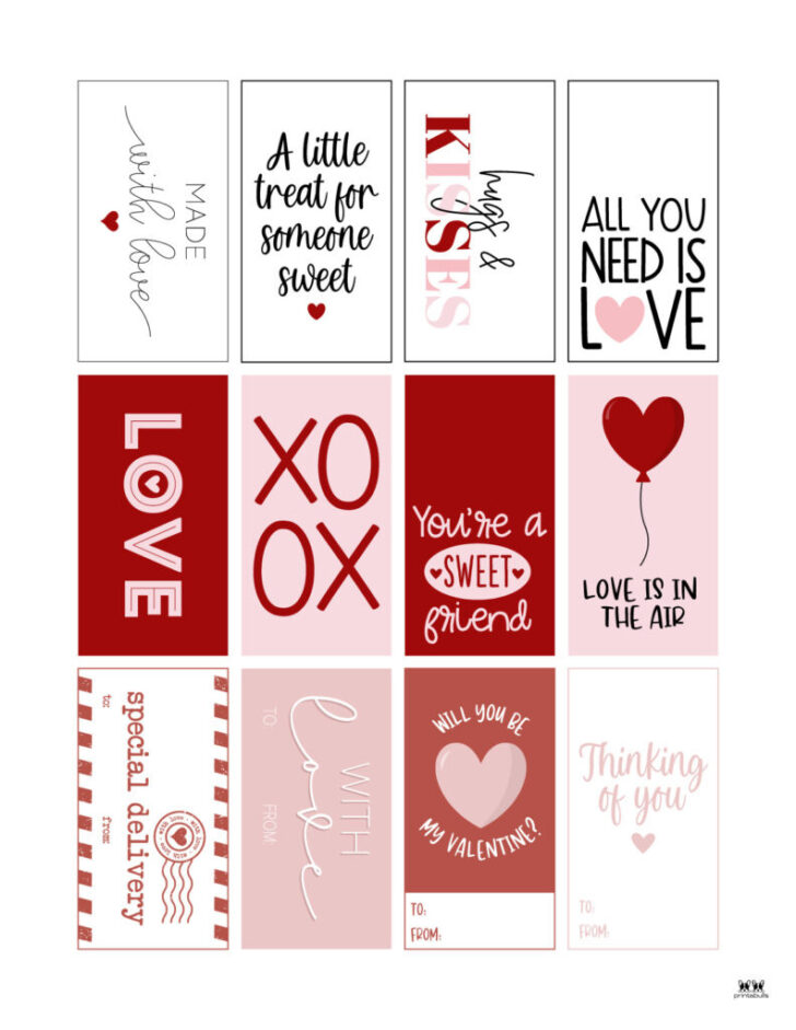 Free Printable Valentine’s Day Name Tags