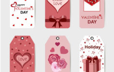 Valentines Day Label Templates For Placing Vector Image with Valentine&amp;#039;s Day Label Printable