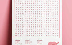 Valentine'S Day Word Search - Free Printable - Pjs And Paint intended for Free Printable Valentine Word Searches