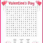 Valentine'S Day Word Search Pertaining To Free Printable Valentine Word Searches