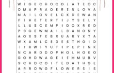 Valentine'S Day Word Search pertaining to Free Printable Valentine Word Searches