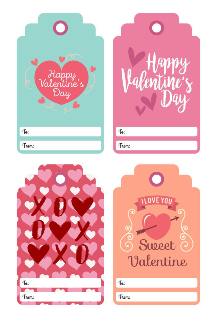 Free Printable Valentine Label Templates