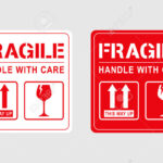Vektor Illustration Von Fragile, Handle With Care Oder Package In Handle With Care Label Printable