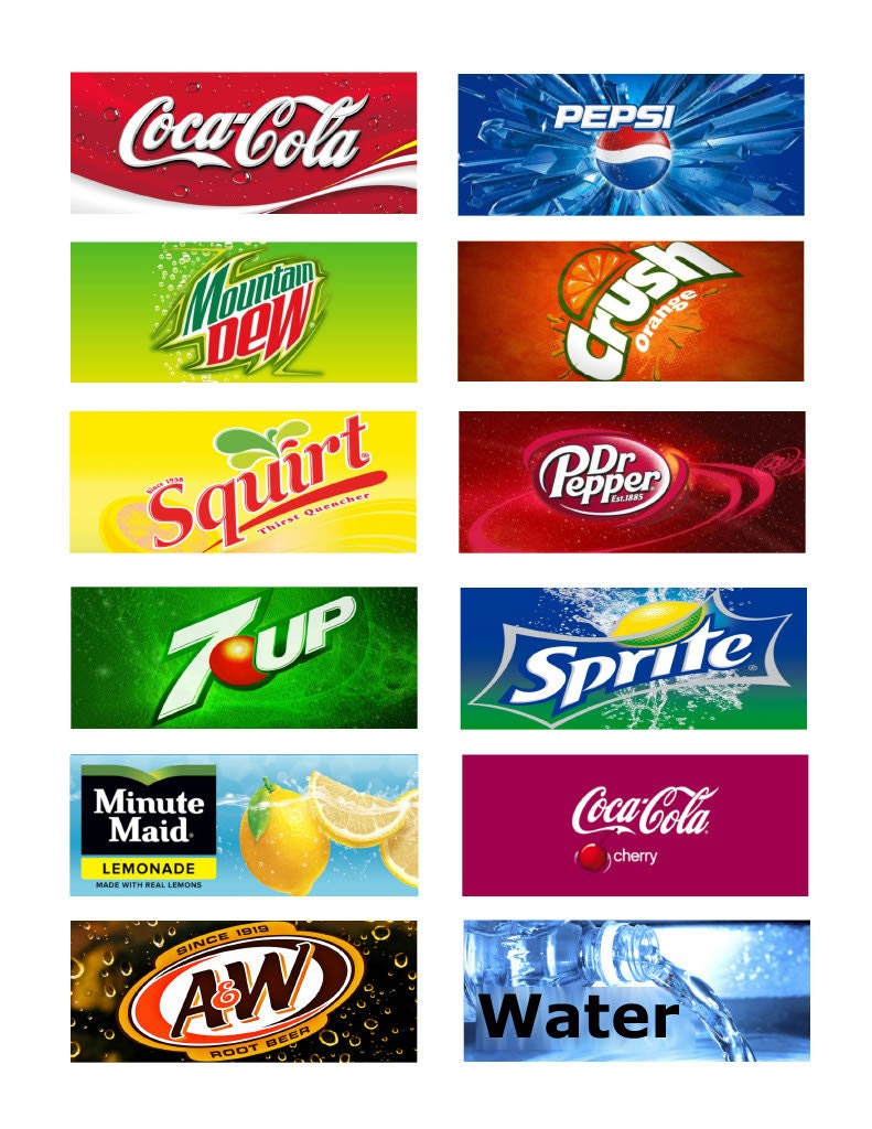 Vending Machine Price Labels Free Printable Vending Machine Labels regarding Printable Soda Machine Labels