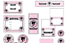 Vintage Barbie Party Printables (Free Download) | Catch My Party in Free Printable Barbie Labels