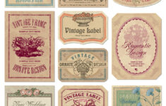 Vintage Labels Collection Royalty Free Vector Image with regard to Free Printable Vintage Label Templates