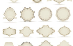 Vintage Labels Template For A Text Royalty Free Vector Image with regard to Free Printable Vintage Label Templates