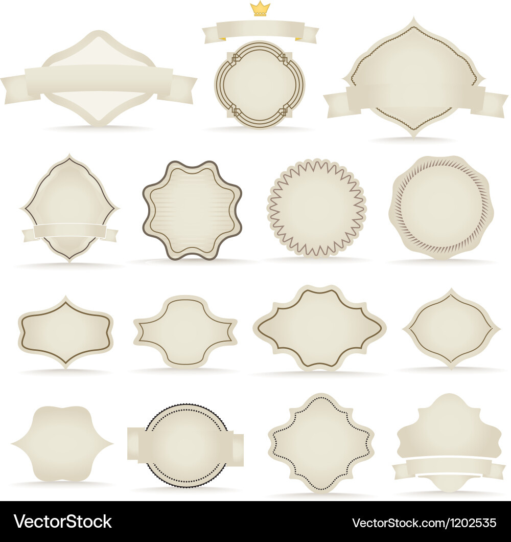 Vintage Labels Template For A Text Royalty Free Vector Image with regard to Free Printable Vintage Label Templates