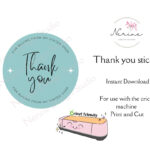 Vinted Danke Aufkleber, Kreis Small Business Verpackungsetiketten With Digital Or Printable Label Vinted