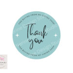 Vinted Thank You Stickers, Circle Small Business Packaging Labels Regarding Printable Label Vinted
