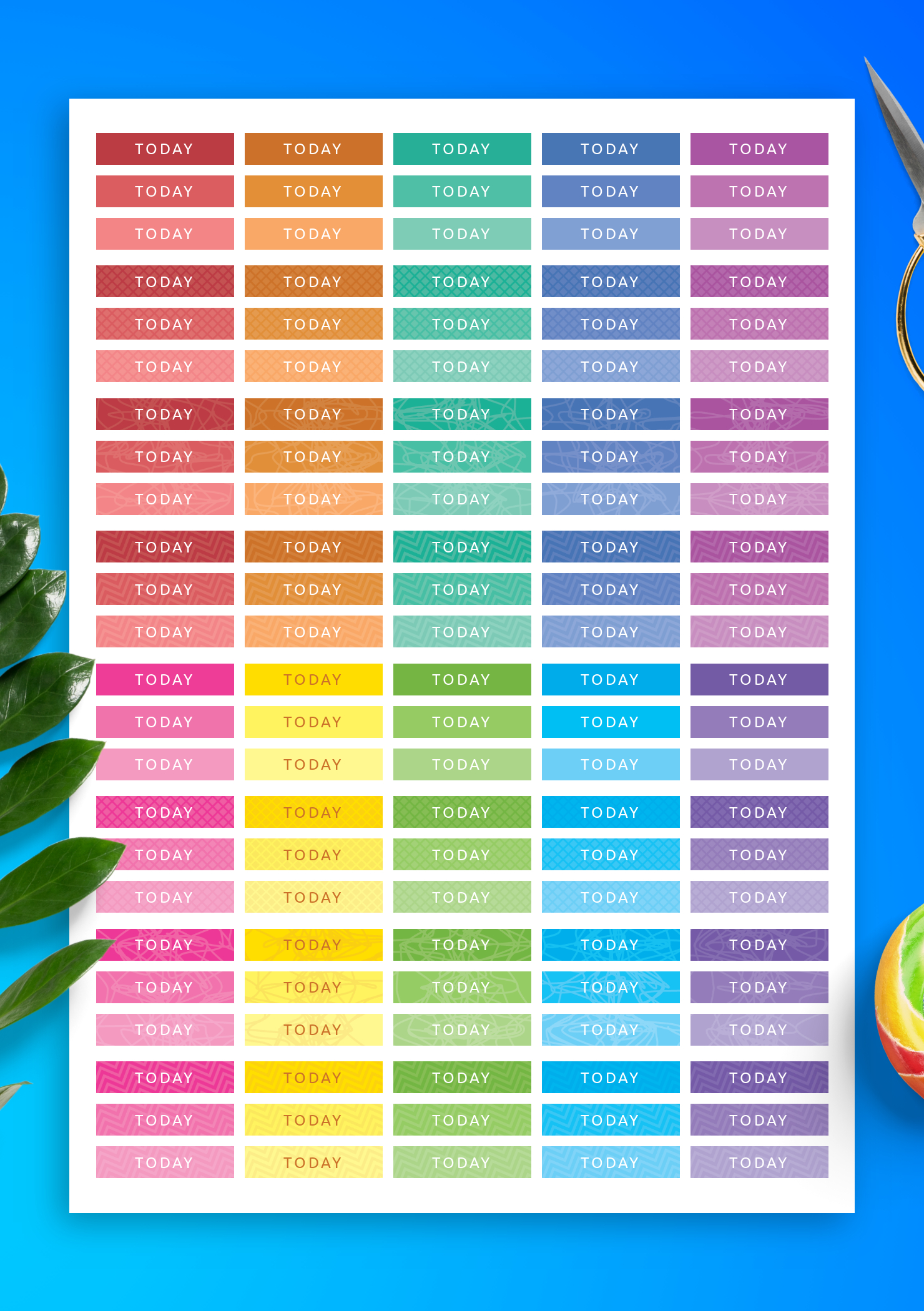 Weekend Label Sticker Pack - Download 120 Png Printable And within Printable Label Stickers For Planner