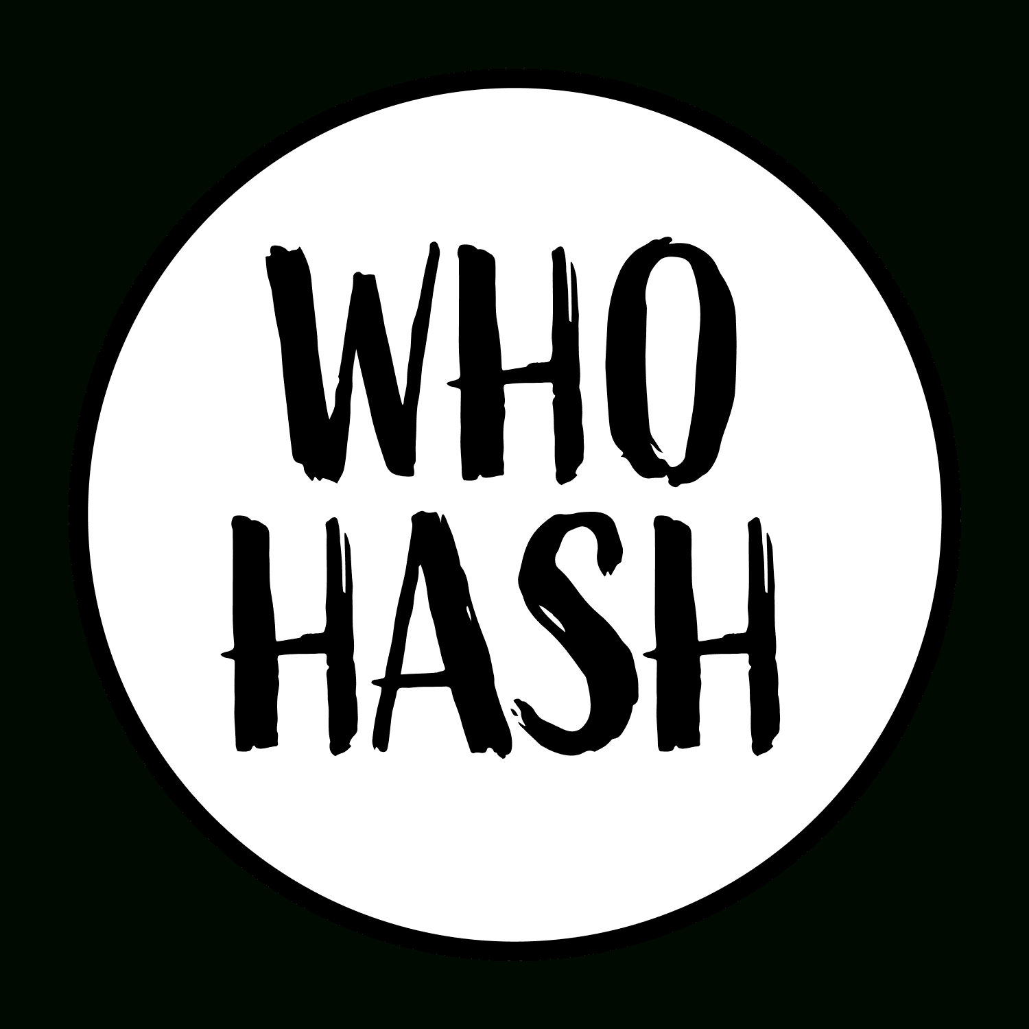 Who Hash Free Printable Label - Circle Label (5&amp;quot;X5&amp;quot;) in Who Hash Printable Label