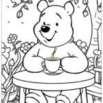 Winnie The Pooh Garden Party Coloring Page (Free Pdf&Png Printable) Within Free Printable Coloring Pages Of Winnie The Pooh