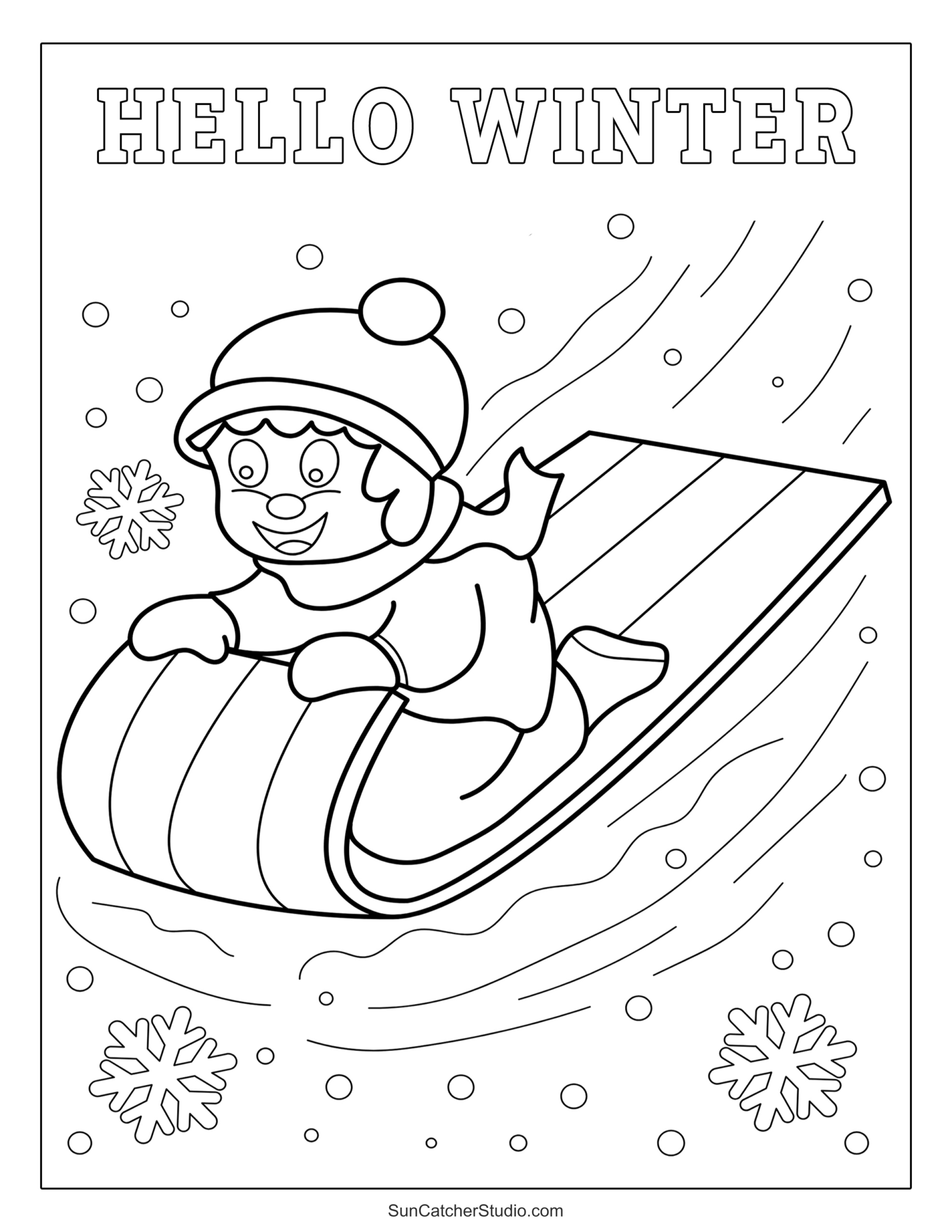 Winter Coloring Pages And Coloring Sheets – Free Printables within Free Printable Winter Coloring Pictures