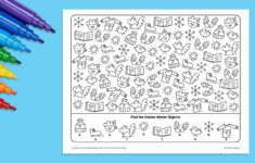 Winter Seek-And-Find: Free Printable Activity within Free Printable Seek and Find