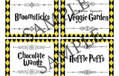 Wizard Party Food Labels Digital Download Printable, Magic School regarding Printable Harry Potter Food Labels