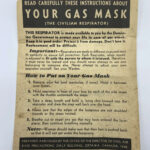 Ww2 Canadian Civil Air Raid Precautions 1942 Gas Mask Instructions Within Ww2 Gas Mask Box Label Printable